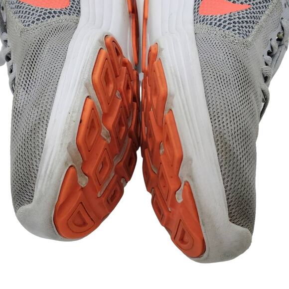 Nike | Revolution 3 Wolf Gray / Hyper Orange Ankle-High Running Shoe Sneaker - Picture 7 of 12